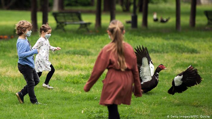 Children breathe free again as Spain eases COVID confinement.