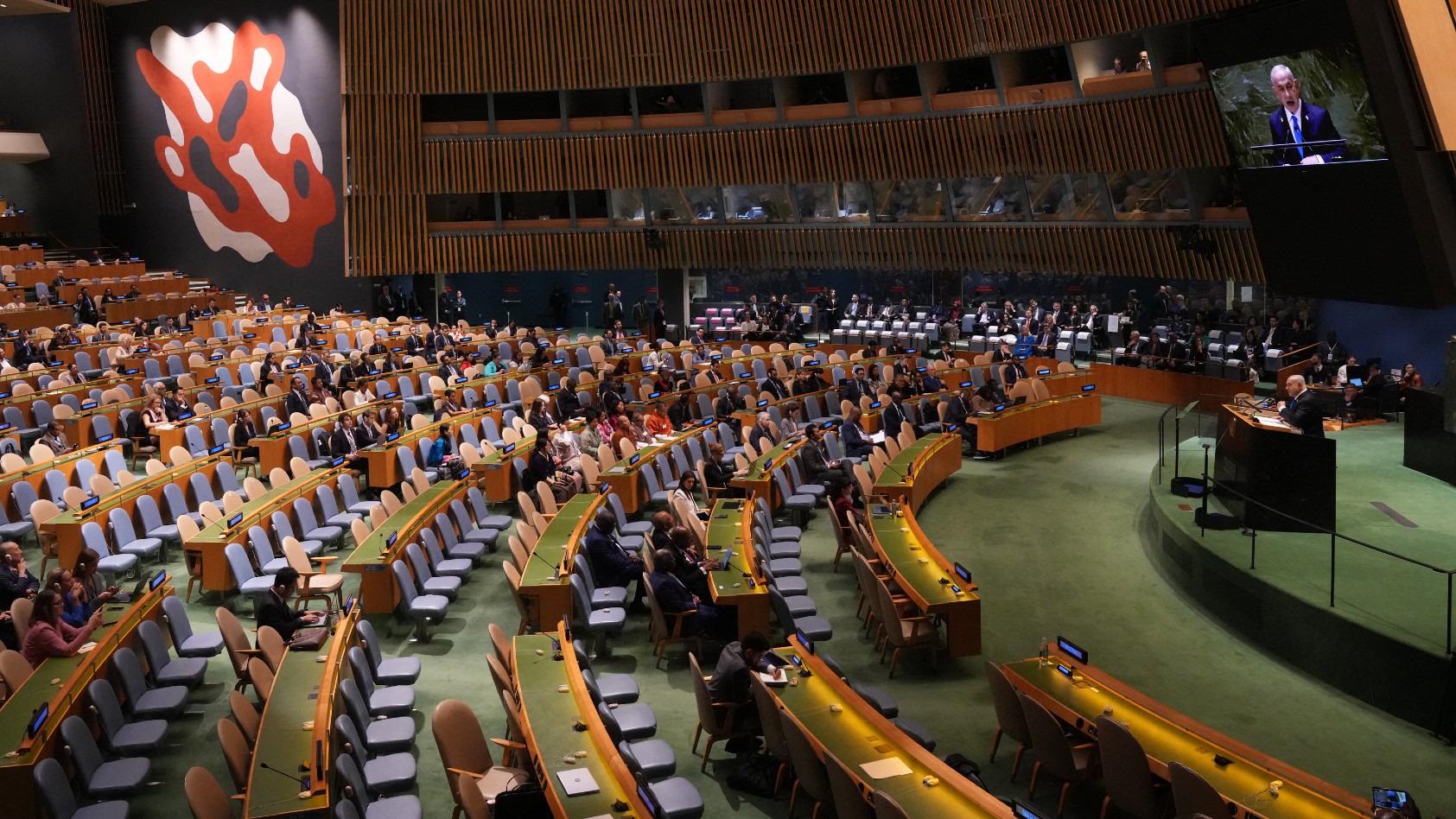 Diplomats Walk Out in Protest as Netanyahu Dismisses Palestinian Rights